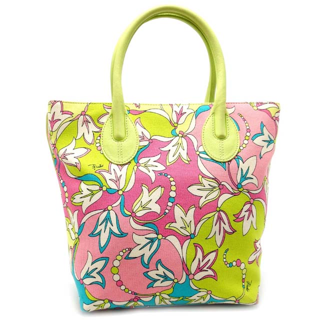 フラワーモチーフトートバッグ