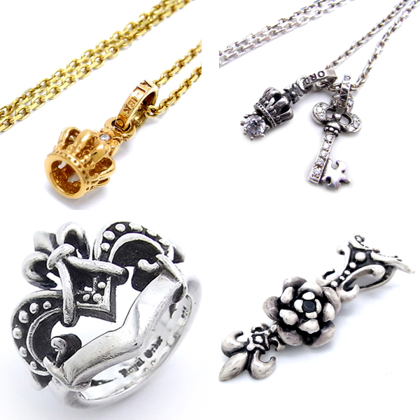 ROYAL ORDER ロイヤルオーダー タイニークラウン ネックレス　ヴェロニク ティアラ リング ローズ フレア ペンダントトップ