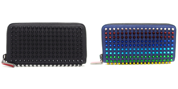 Christian Louboutin クリスチャンルブタン パネトーネ スタッズ ウォレット ラウンドファスナー長財布